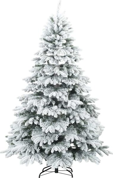 VidaXL Umělý Skládací Vánoční Strom 180 cm PVC, PE a ocel [42019318] Barva: Bílo-zelená