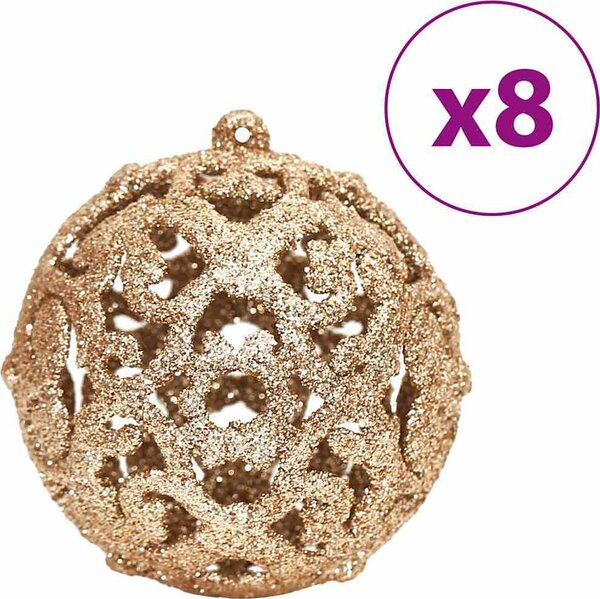 VidaXL Vánoční ozdoby 100 ks 3 / 4 / 6 cm [356105] Barva: Bílá