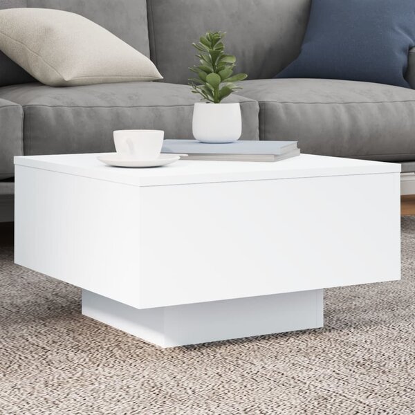 VidaXL Konferenční stolek s LED osvětlením 55 x 55 x 31 cm [862996] Barva: dub artisan