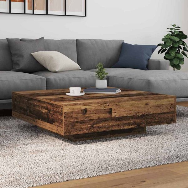 VidaXL Konferenční stolek s LED osvětlením 100x100x31 cm [863008] Barva: dub artisan