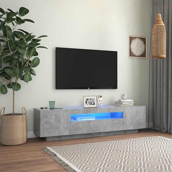 VidaXL TV stolek s LED 160 x 35 x 40 cm kompozitní dřevo [861103] Barva: dub artisan