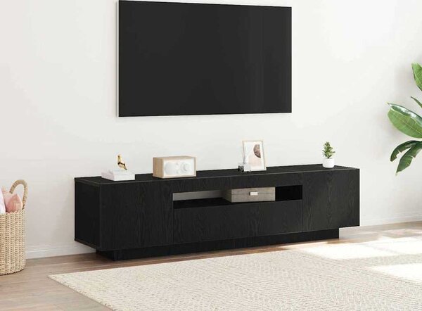 VidaXL TV stolek s LED 160 x 35 x 40 cm kompozitní dřevo [861103] Barva: dub artisan