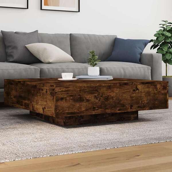 VidaXL Konferenční stolek s LED osvětlením 100x100x31 cm [863008] Barva: dub artisan