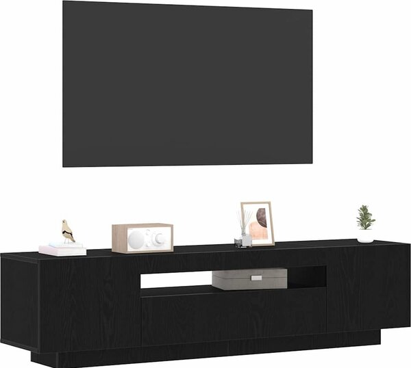 VidaXL TV stolek s LED 160 x 35 x 40 cm kompozitní dřevo [861103] Barva: dub artisan