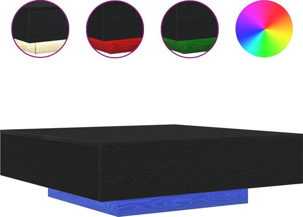 VidaXL Konferenční stolek s LED osvětlením 100x100x31 cm [863008] Barva: dub artisan