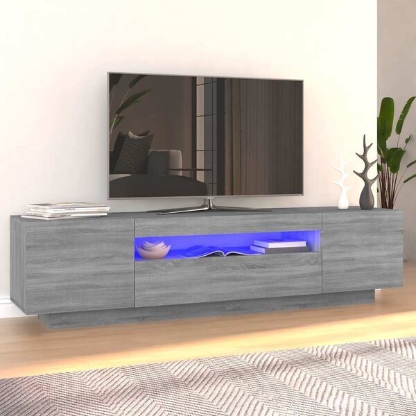VidaXL TV stolek s LED 160 x 35 x 40 cm kompozitní dřevo [861103] Barva: dub artisan