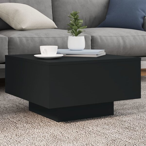 VidaXL Konferenční stolek s LED osvětlením 55 x 55 x 31 cm [862996] Barva: dub artisan