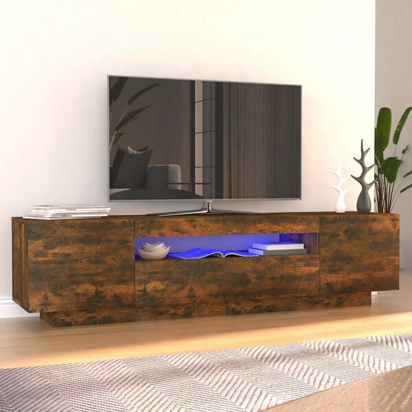 VidaXL TV stolek s LED 160 x 35 x 40 cm kompozitní dřevo [861103] Barva: dub artisan