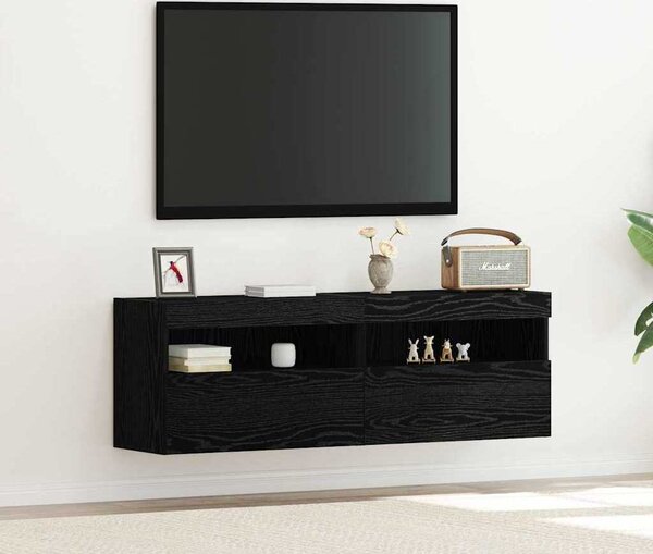 VidaXL Nástěnné TV skříňky s LED osvětlením 2 ks 60 x 30 x 40 cm [862211] Barva: Staré dřevo