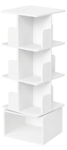 OTOČNÝ REGÁL, bílá, 40/124,6/40 cm Boxxx - Regály na šanony, Online Only