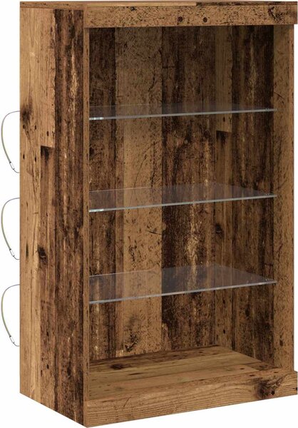 VidaXL Příborník s LED osvětlením 60,5 x 37 x 100 cm [863045] Barva: dub artisan