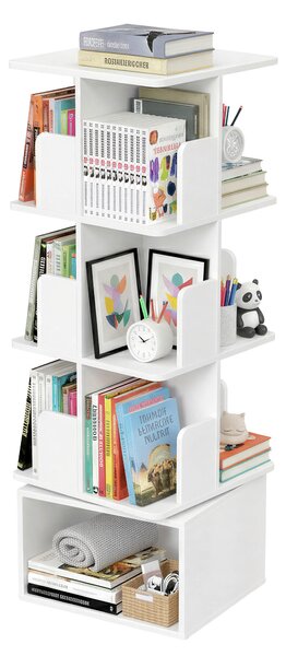 OTOČNÝ REGÁL, bílá, 40/124,6/40 cm Boxxx - Regály na šanony, Online Only