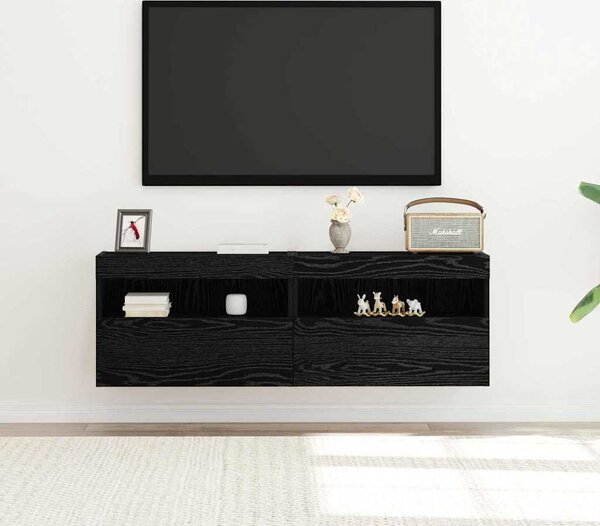 VidaXL Nástěnné TV skříňky s LED osvětlením 2 ks 60 x 30 x 40 cm [862211] Barva: Staré dřevo
