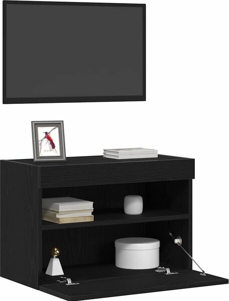 VidaXL Nástěnné TV skříňky s LED osvětlením 2 ks 60 x 30 x 40 cm [862211] Barva: Staré dřevo
