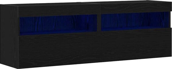 VidaXL Nástěnné TV skříňky s LED osvětlením 2 ks 60 x 30 x 40 cm [862211] Barva: Staré dřevo