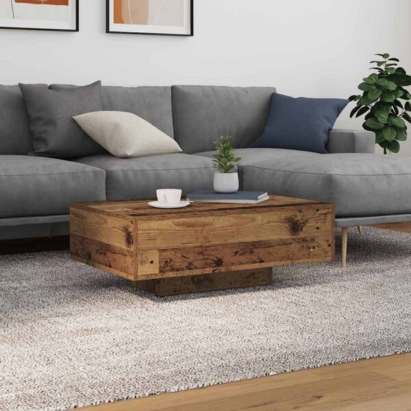 VidaXL Konferenční stolek s LED osvětlením 85 x 55 x 31 cm [863011] Barva: dub artisan