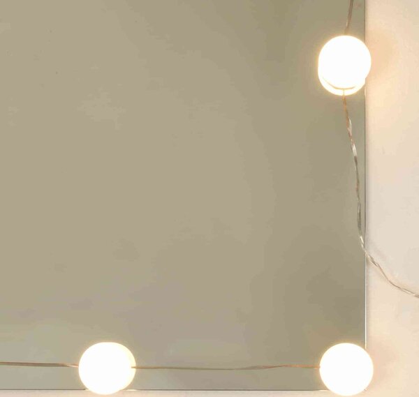VidaXL Toaletní stolek s LED 80 x 41 x 144,5 cm [862302] Barva: Staré dřevo