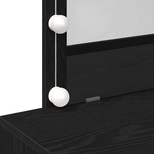 VidaXL Toaletní stolek s LED 100 x 40 x 120 cm [868862] Barva: Černý dub