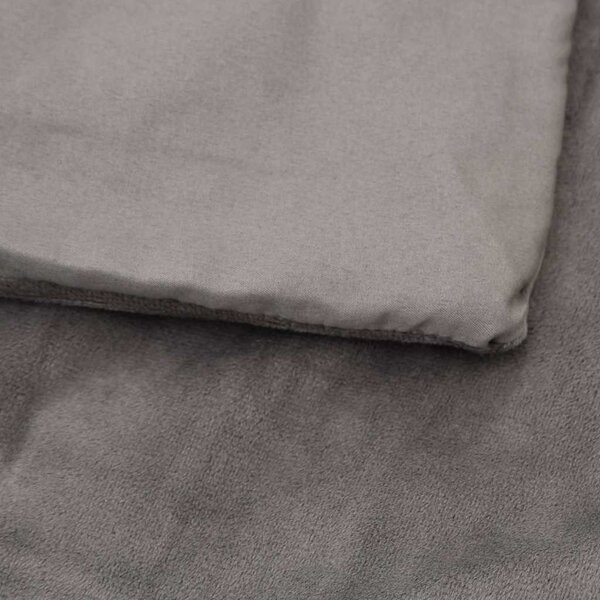 VidaXL Zátěžová deka 7 kg Textil [350828] Barva: Šedá, Velikost: 155 x 220 cm