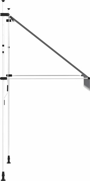 VidaXL Manuální zatahovací markýza 150 x 115 x 300 cm [145835] Barva: krémová