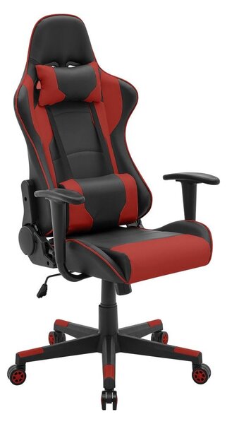 Kancelářská židle SILVERSTONE, černo/červená