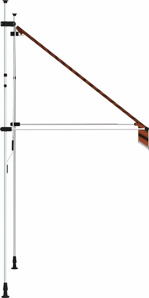 VidaXL Manuální zatahovací markýza 150 x 115 x 300 cm [145835] Barva: krémová
