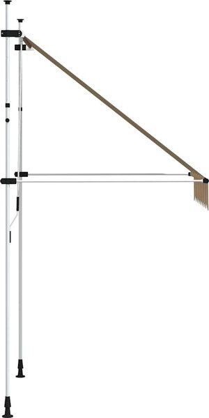 VidaXL Manuální zatahovací markýza 150 x 115 x 300 cm [145835] Barva: krémová