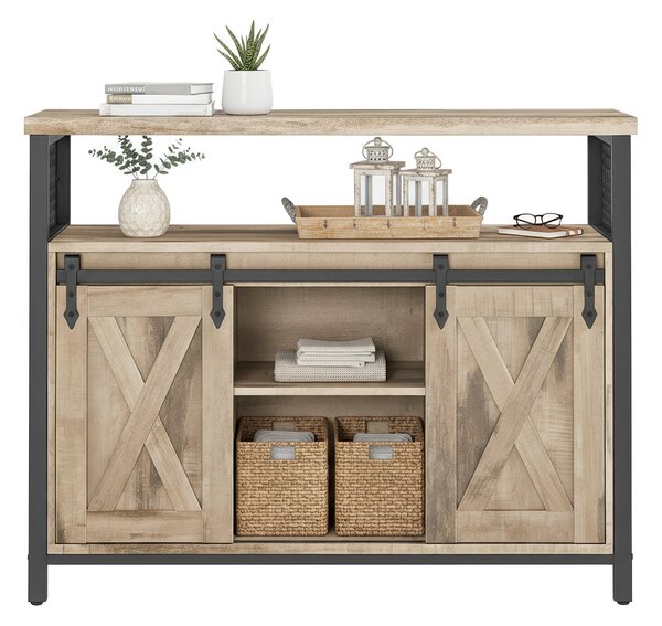 KOMODA, hnědá, černá, 100/80/33 cm Boxxx - Široké komody, Online Only