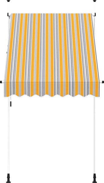 VidaXL Manuální zatahovací markýza 150 x 115 x 300 cm [145835] Barva: krémová