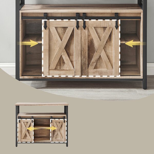 KOMODA, hnědá, černá, 100/80/33 cm Boxxx - Široké komody, Online Only