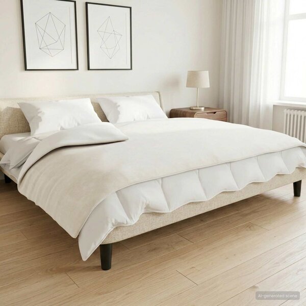 VidaXL Zátěžová deka 155 x 220 cm 7 kg 100% Bavlna 205T [350830] Barva: Šedá