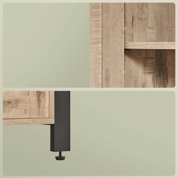 SKŘÍŇ NA NÁDOBÍ, hnědá, černá, 110/75/33 cm Boxxx - Online Only komody, Online Only