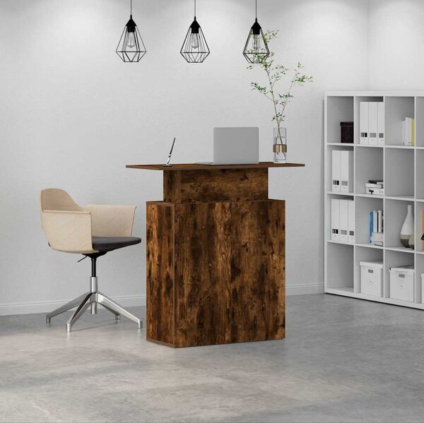 VidaXL Recepční stůl 100 x 40 x 104 cm, imitace dřeva [859055] Barva: Černá