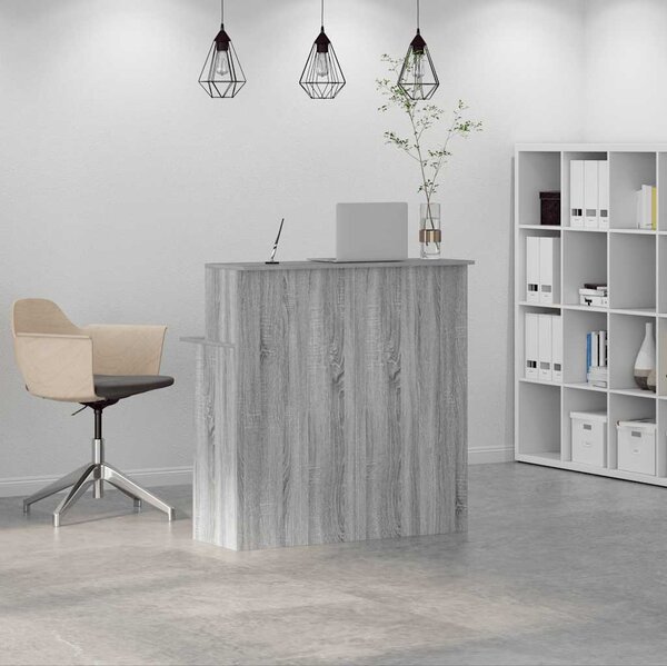 VidaXL Recepční stůl 100x50x103,5 cm, konstrukční dřevo [859029] Barva: Betonová šedá