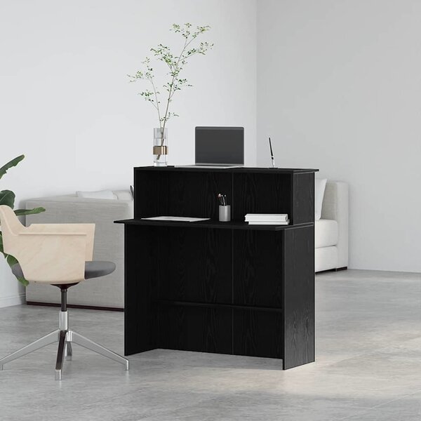 VidaXL Recepční stůl 100x50x103,5 cm, konstrukční dřevo [859029] Barva: Betonová šedá