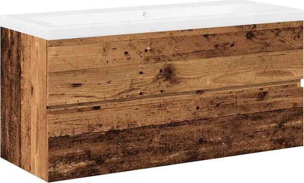 VidaXL Umyvadlová skříňka s vestavěným umyvadlem kompozit [3328928] Barva: dub artisan