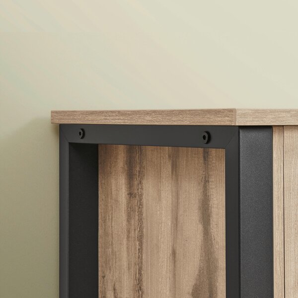 SKŘÍŇ NA NÁDOBÍ, hnědá, černá, 110/75/33 cm Boxxx - Online Only komody, Online Only