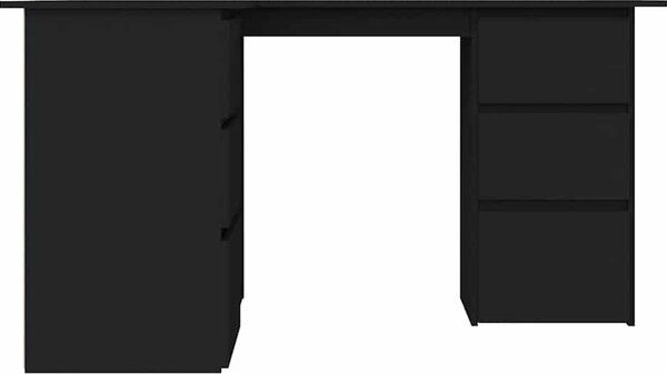 VidaXL Rohový psací stůl 145x100x76 cm kompozitní dřevo [801092] Barva: Bílá