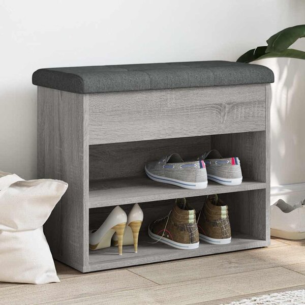 VidaXL Lavice s botníkem 62x32x50 cm Engineered Wood [835097] Barva: dub artisan