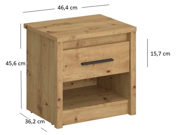 Noční stolek 1s dub artisan Ayson