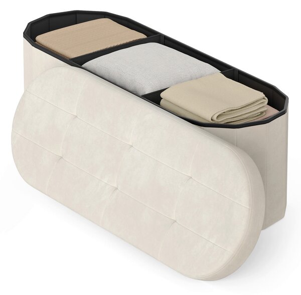 SEDACÍ BOX, textil, kompozitní dřevo, 110/38/38 cm Boxxx - Taburety, Online Only