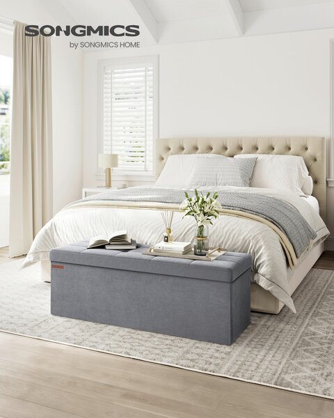 SEDACÍ BOX, textil, kompozitní dřevo, 110/38/38 cm Boxxx - Taburety, Online Only