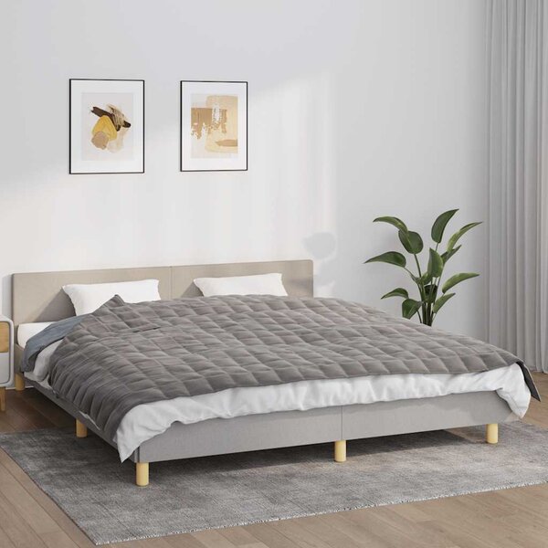 VidaXL Zátěžová deka 155 x 220 cm 11 kg 100% Bavlna 205T [350813] Barva: Šedá