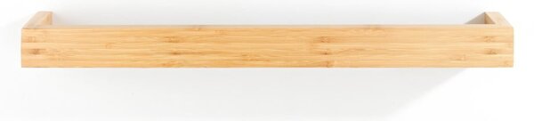 Bambusový nástěnný držák na ručníky Wenko Light, šířka 60 cm