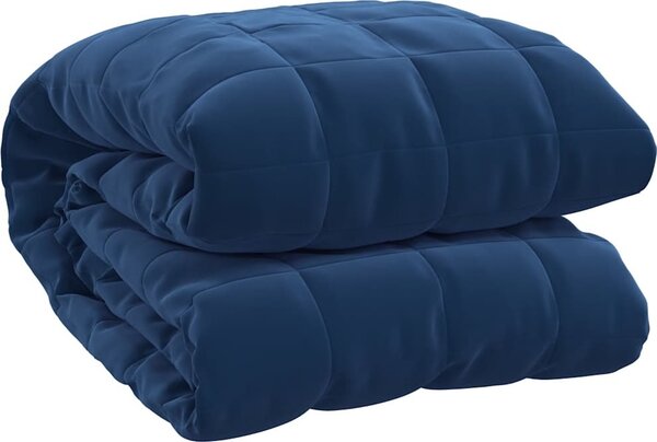 VidaXL Zátěžová deka 120 x 180 cm 5 kg 100% Bavlna 205T [350788] Barva: Modrá