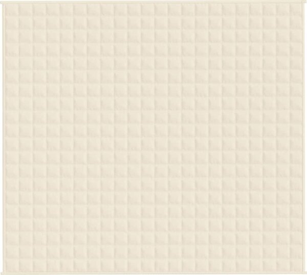 VidaXL Zátěžová deka 200 x 225 cm 9 kg 100% Bavlna 205T [350816] Barva: krémová