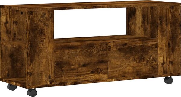 VidaXL TV skříňka na kolečkách 102 x 34,5 x 43 cm kompozit [833747] Barva: Bílá