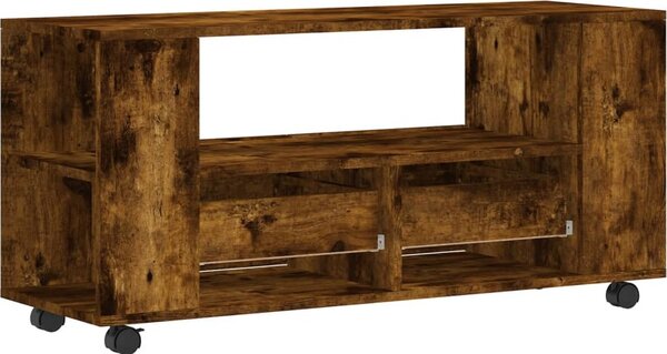 VidaXL TV skříňka na kolečkách 102 x 34,5 x 43 cm kompozit [833747] Barva: Bílá