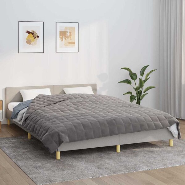 VidaXL Zátěžová deka 200 x 225 cm 9 kg 100% Bavlna 205T [350816] Barva: krémová
