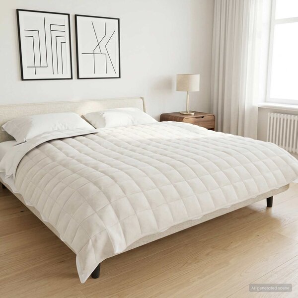 VidaXL Zátěžová deka 200 x 220 cm 9 kg 100% Bavlna 205T [3154857] Barva: Modrá